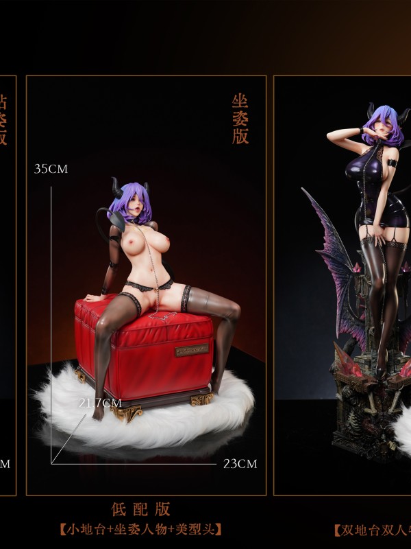 ShengGe Studio Vermeil in Gold Succubus Vermeil Hot Sexy 1/4 Statue
